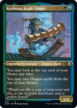 Korlessa Scale Singer (Foil Etched) (538) [CLB] - MTG Single