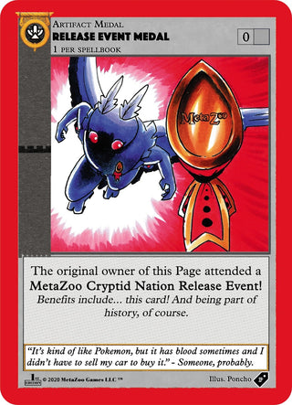 Release Event Medal (Kickstarter) (MEDALS) - MetaZoo Single