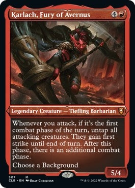 Karlach Fury of Avernus (Foil Etched) (507) [CLB] - MTG Single