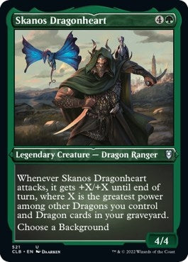 Skanos Dragonheart (Foil Etched) (521) [CLB] - MTG Single