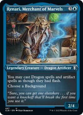 Renari Merchant of Marvels (Foil Etched) (487) [CLB] - MTG Single