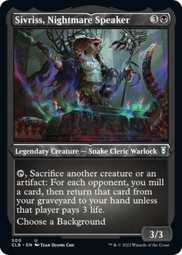 Sivriss Nightmare Speaker (Foil Etched) (500) [CLB] - MTG Single