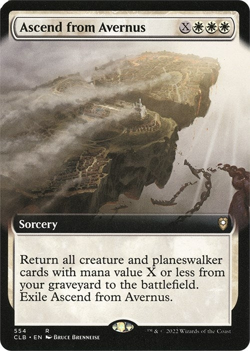Ascend from Avernus (Extended Art) (554) [CLB] - MTG Single