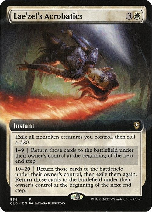 Lae’zel’s Acrobatics (Extended Art) (556) [CLB] - MTG Single