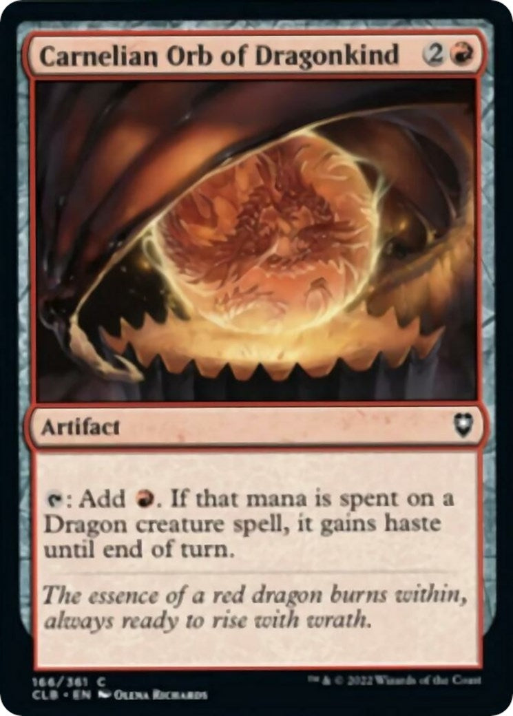 Carnelian Orb of Dragonkind (166) [CLB] - MTG Single