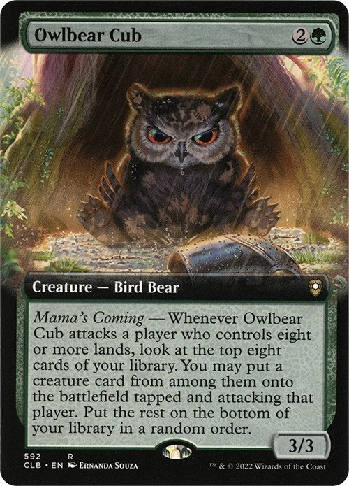 Owlbear Cub (Extended Art) (592) [CLB] - MTG Single