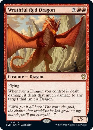 Wrathful Red Dragon (207) [CLB] - MTG Single