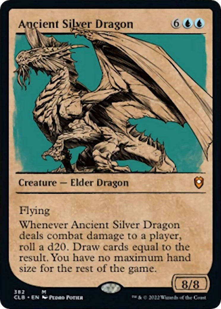Ancient Silver Dragon (Showcase) (382) [CLB] - MTG Single