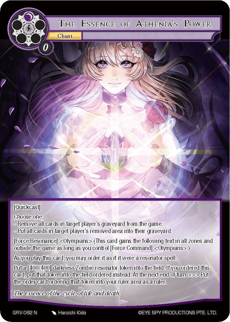 The Essence of Athenia’s Power (62) [GRV] - Force of Will Single
