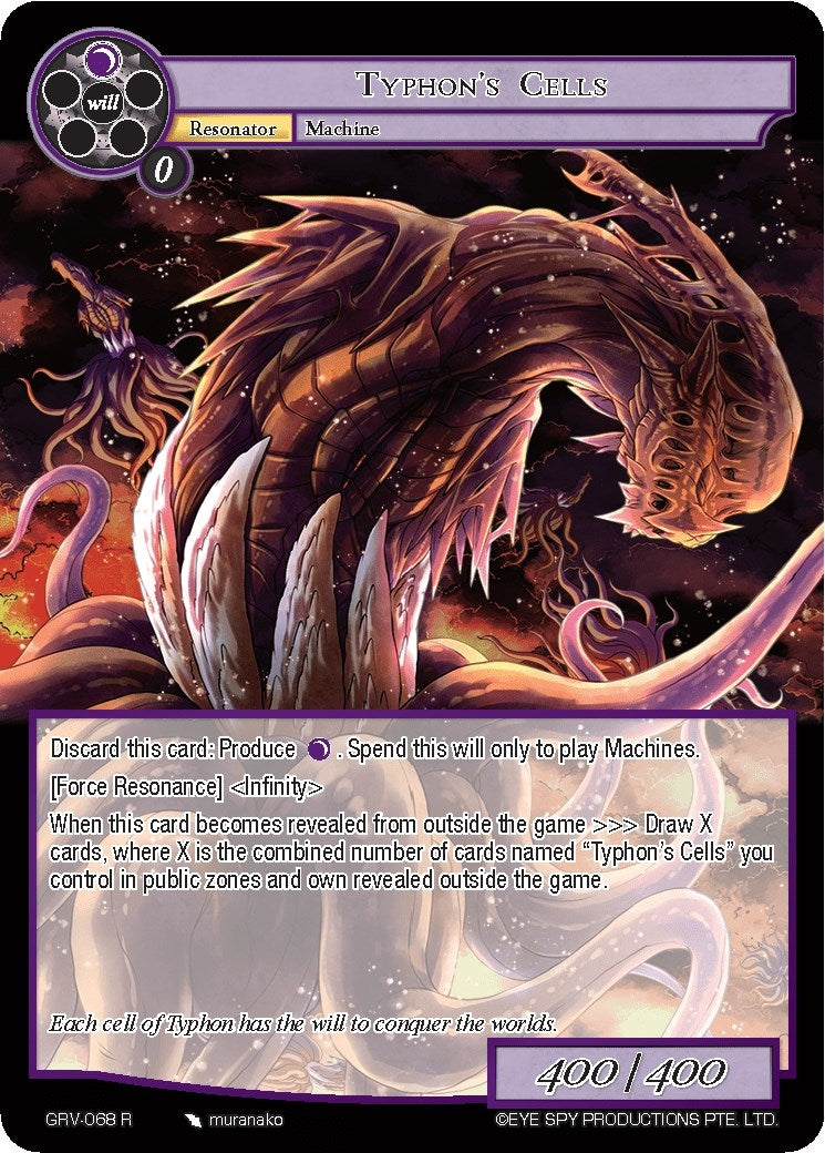Typhon’s Cells (68) [GRV] - Force of Will Single