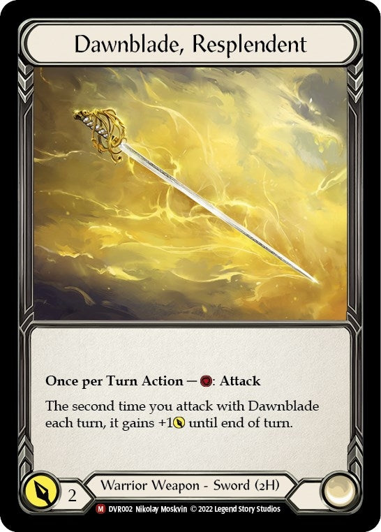 Dawnblade Resplendent (2) [RVD/DVR] - Flesh and Blood TCG Single