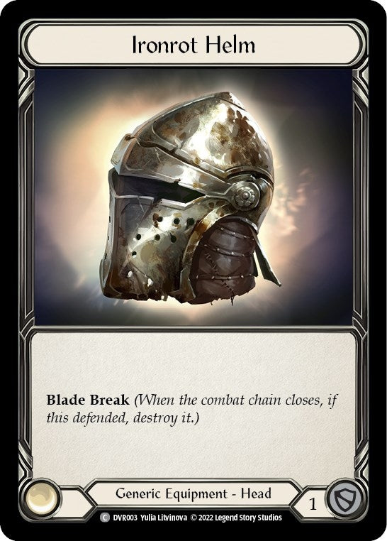 Ironrot Helm (3) [RVD/DVR] - Flesh and Blood TCG Single