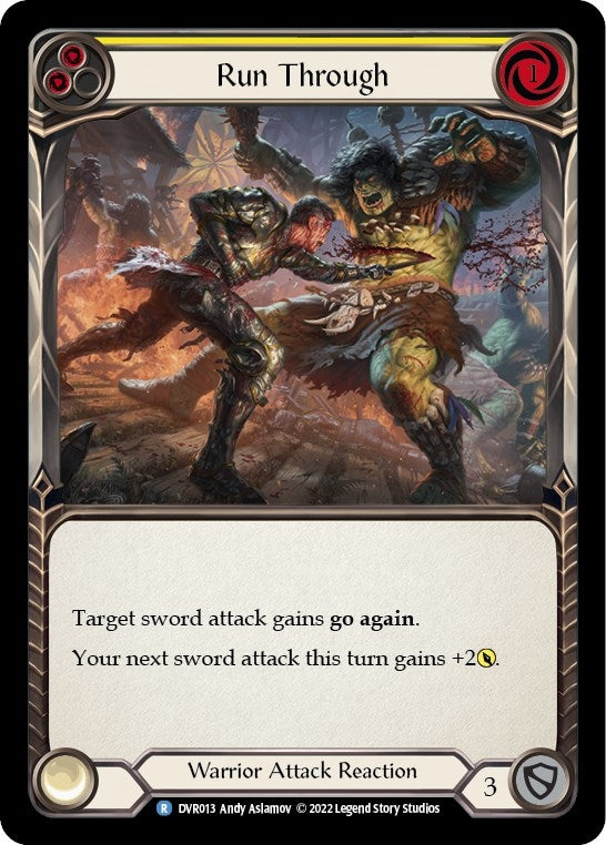 Run Through (13) [RVD/DVR] - Flesh and Blood TCG Single
