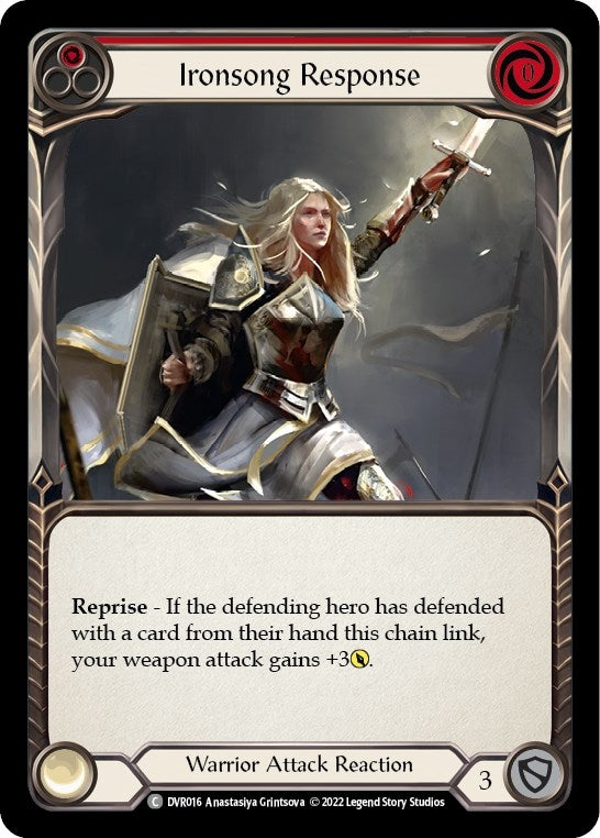 Ironsong Response (16) [RVD/DVR] - Flesh and Blood TCG Single