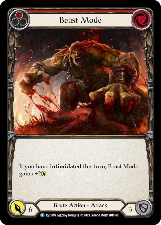 Beast Mode (9) [RVD/DVR] - Flesh and Blood TCG Single