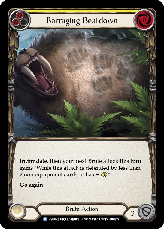 Barraging Beatdown (21) [RVD/DVR] - Flesh and Blood TCG Single