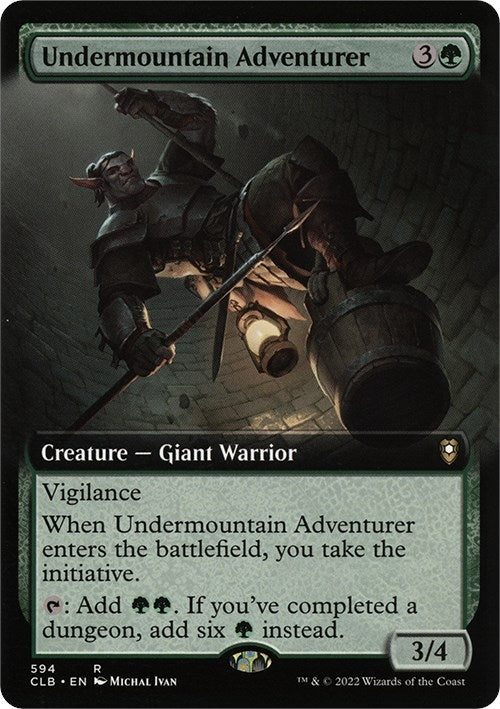 Undermountain Adventurer (Extended Art) (594) [CLB] - MTG Single