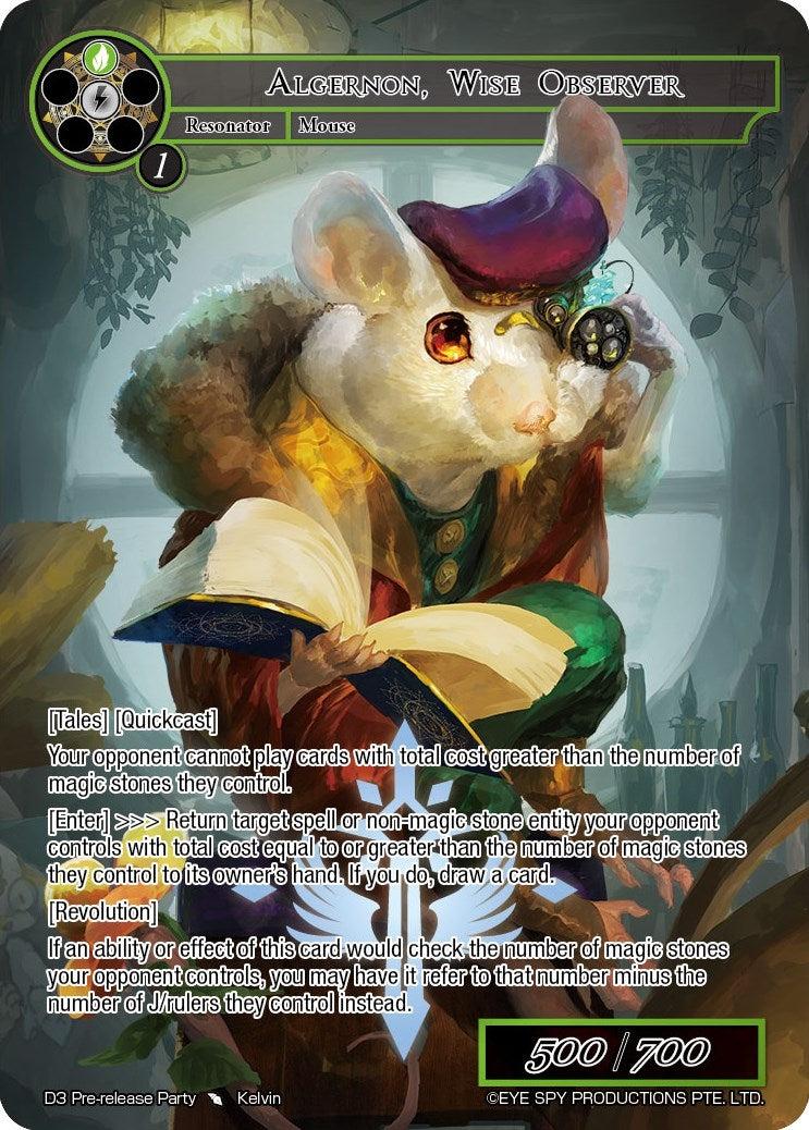 Algernon Wise Observer (3) [PRO] - Force of Will Single