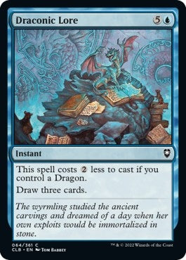 Draconic Lore (64) [CLB] - MTG Single