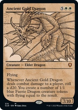 Ancient Gold Dragon (Showcase) (376) [CLB] - MTG Single