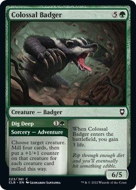 Colossal Badger (223) [CLB] - MTG Single
