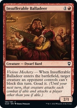Insufferable Balladeer (184) [CLB] - MTG Single