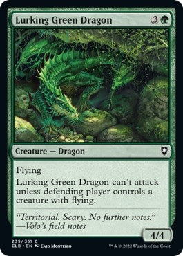 Lurking Green Dragon (239) [CLB] - MTG Single