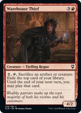 Warehouse Thief (205) [CLB] - MTG Single