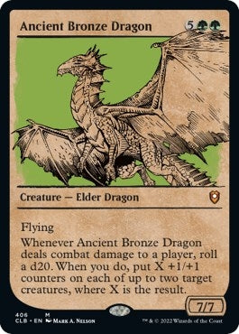 Ancient Bronze Dragon (Showcase) (406) [CLB] - MTG Single