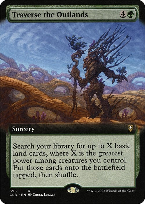 Traverse the Outlands (Extended Art) (593) [CLB] - MTG Single
