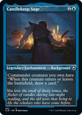 Candlekeep Sage (Foil Etched) (482) [CLB] - MTG Single
