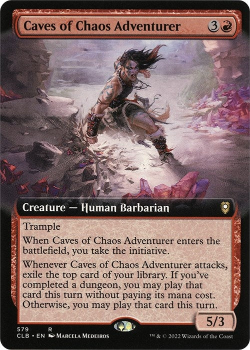 Caves of Chaos Adventurer (Extended Art) (579) [CLB] - MTG Single