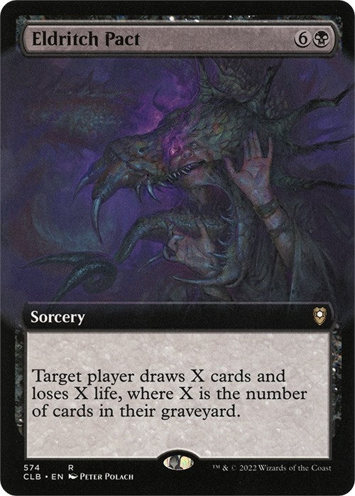 Eldritch Pact (Extended Art) (574) [CLB] - MTG Single