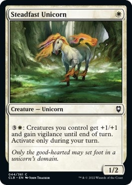 Steadfast Unicorn (44) [CLB] - MTG Single