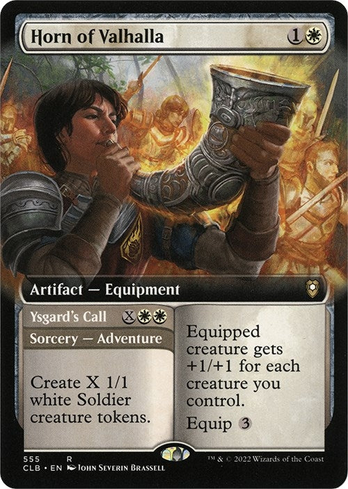 Horn of Valhalla (Extended Art) (555) [CLB] - MTG Single