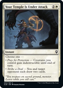 Your Temple Is Under Attack (52) [CLB] - MTG Single