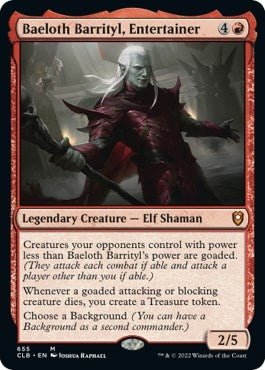 Image for Baeloth Barrityl, Entertainer (655) (Commander Legends: Battle for Baldur's Gate) - Magic: The Gathering