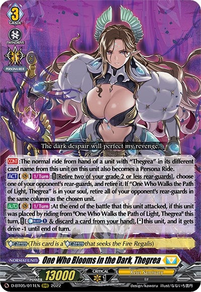 One Who Blooms in the Dark Thegrea (5011) [V-BT05] - Cardfight Vanguard Single