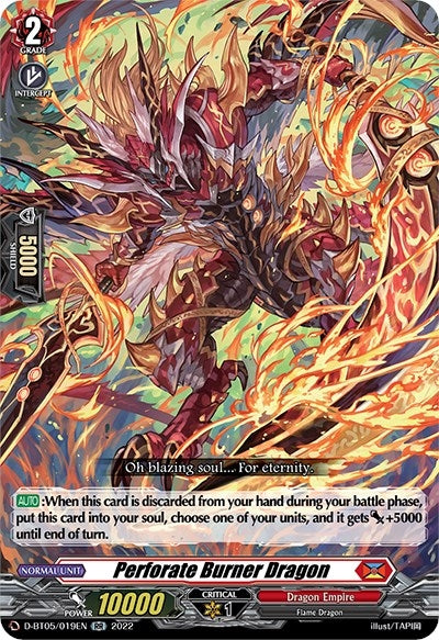 Perforate Burner Dragon (5019) [V-BT05] - Cardfight Vanguard Single