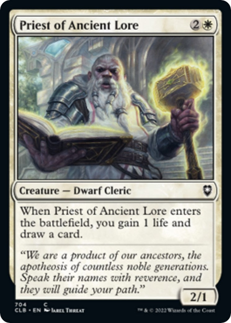 Priest of Ancient Lore (704) [CLB] - MTG Single