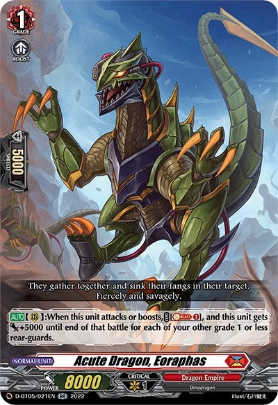 Acute Dragon Eoraphas (5021) [V-BT05] - Cardfight Vanguard Single