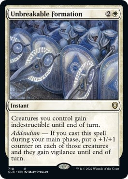 Unbreakable Formation (710) [CLB] - MTG Single