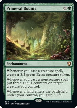 Primeval Bounty (830) [CLB] - MTG Single