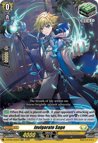 Invigorate Sage (5034) [V-BT05] - Cardfight Vanguard Single