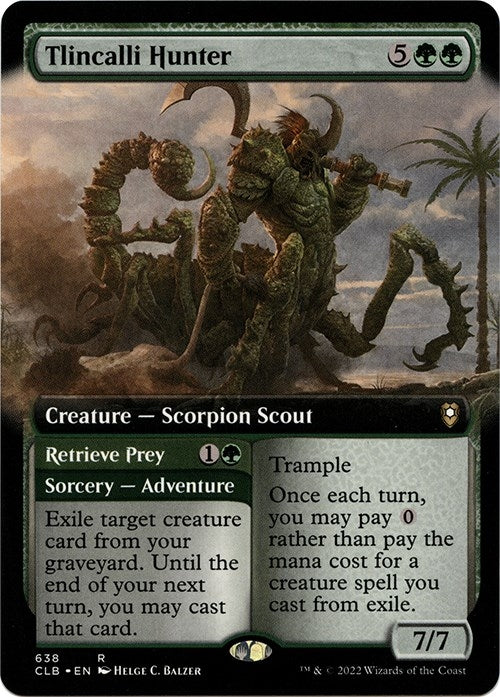 Tlincalli Hunter (Extended Art) (638) [CLB] - MTG Single