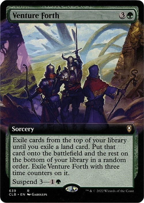 Venture Forth (Extended Art) (639) [CLB] - MTG Single