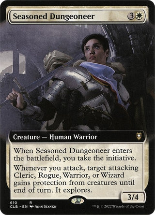 Seasoned Dungeoneer (Extended Art) (610) [CLB] - MTG Single