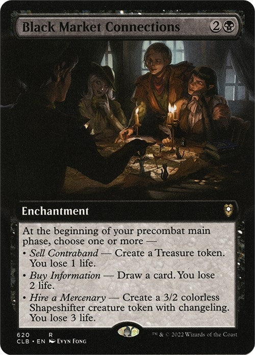 Black Market Connections (Extended Art) (620) [CLB] - MTG Single