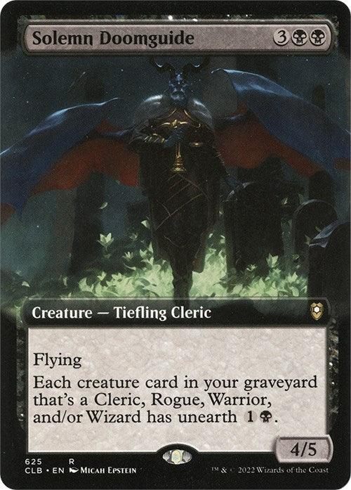 Solemn Doomguide (Extended Art) (625) [CLB] - MTG Single