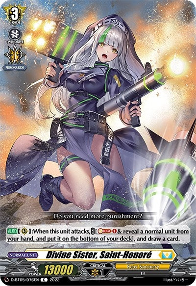 Divine Sister Saint-Honore (5076) [V-BT05] - Cardfight Vanguard Single